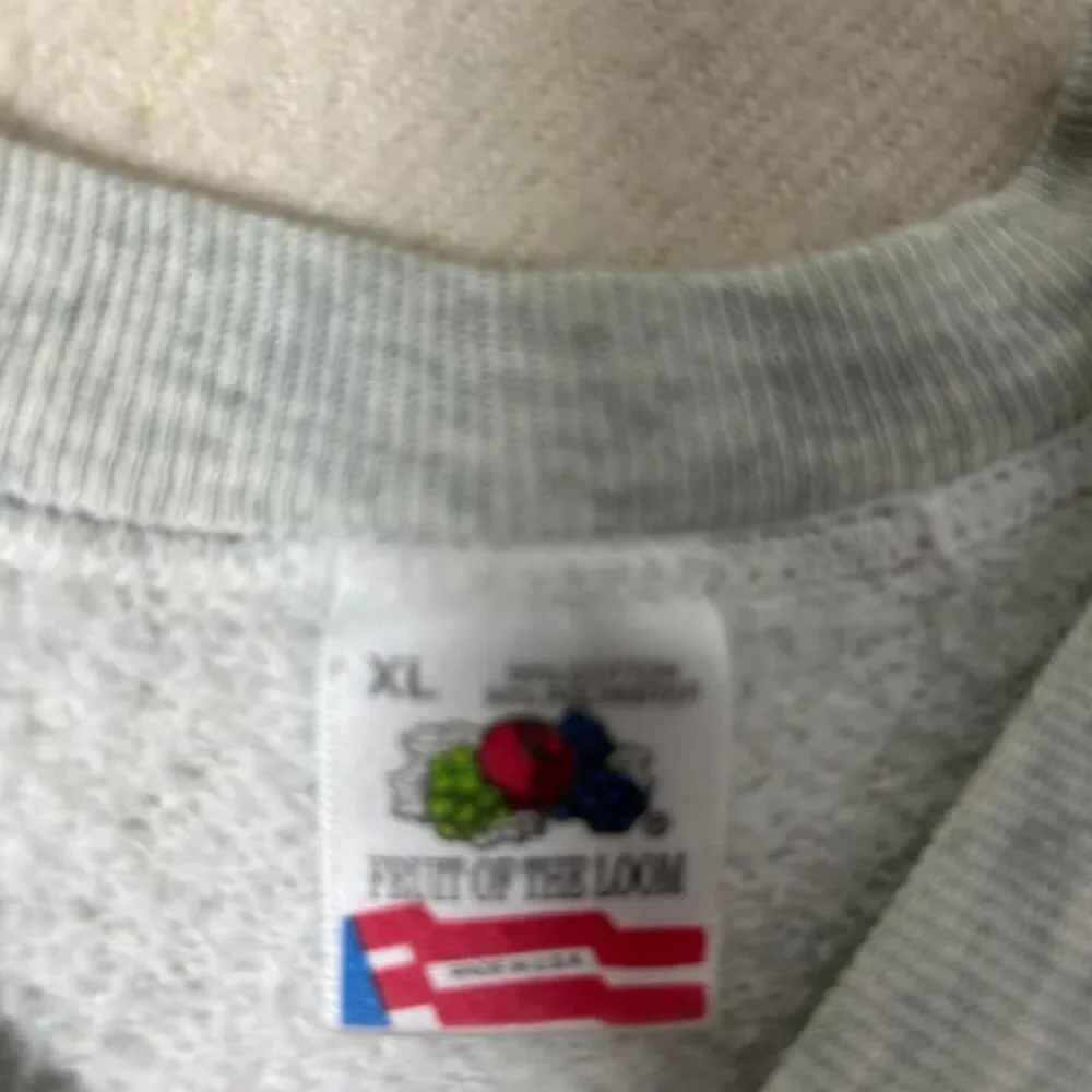 Vintage Fruit Of The Loom Sweater Adult XL Gray‎ Sweatshirt Amish Nature 90s